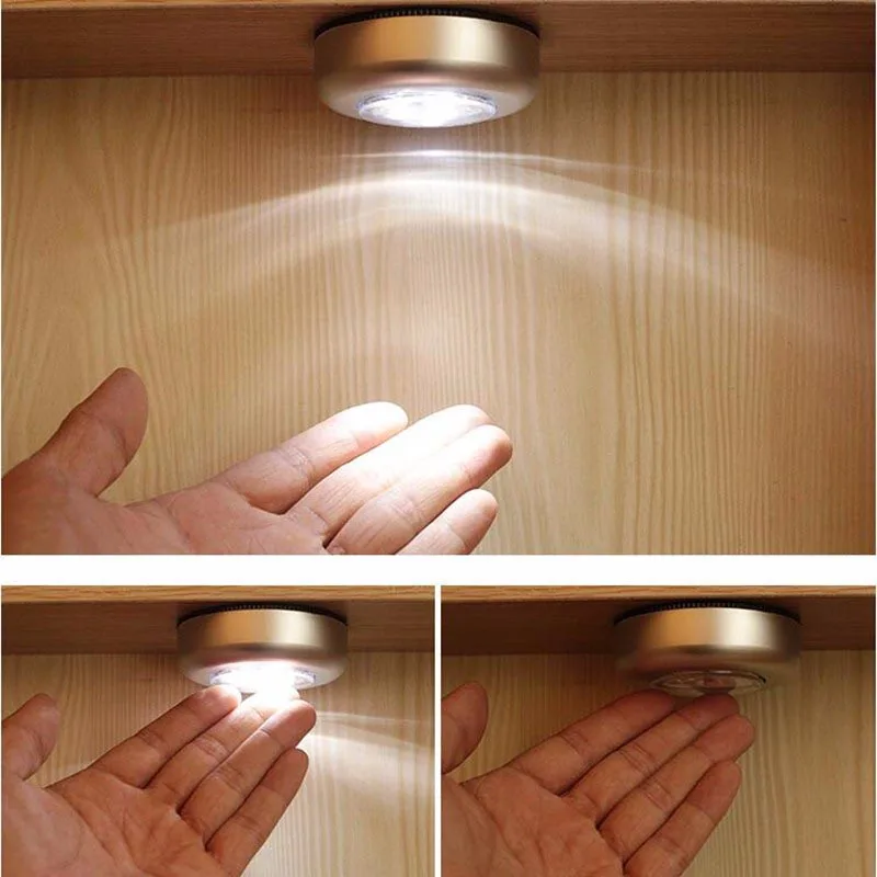 Wireless Stick 3 LED Touch Light Push Lamp Night Light Car Home Wall Camping Battery Power On Lamp Kitchen Wall Car Night Light
Wireless Stick 3 LED Touch Light Push Lamp Night Light Car Home Wall Camping Battery Power On Lamp Kitchen Wall Car Night Light