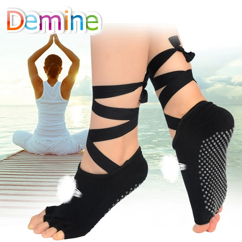 Demine Dancing Bandage Socks Ladies Gym Yoga Pilates Ballet Silicone Antislip Five Toe Ribbon Sock Quick-Dry Insole Dropshipper
Demine Dancing Bandage Socks Ladies Gym Yoga Pilates Ballet Silicone Antislip Five Toe Ribbon Sock Quick-Dry Insole Dropshipper