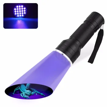 21LEDs UV Flashlight Aluminum torch LED Light lamp UV detection 395-400nm FOR fluorescent Animal Urine Test 3xAAA Flashlight
21LEDs UV Flashlight Aluminum torch LED Light lamp UV detection 395-400nm FOR fluorescent Animal Urine Test 3xAAA Flashlight