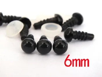 200pcs/lot 6mm Stuffed Toy Eyes Black Plastic Safety Eyes For Teddy Bear Doll Animal Crafts
200pcs/lot 6mm Stuffed Toy Eyes Black Plastic Safety Eyes For Teddy Bear Doll Animal Crafts