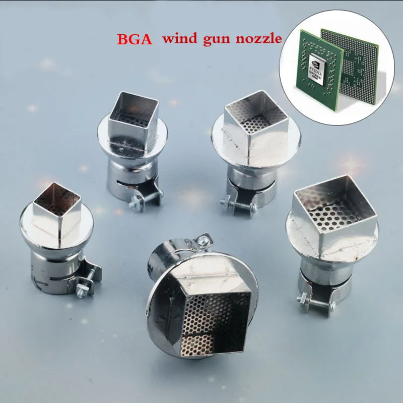 850 Hot Air Gun BGA Chip Dismantling Soldering Tin Special Wind Gun Nozzle BGA Wind Mouth BGA Rework Station
850 Hot Air Gun BGA Chip Dismantling Soldering Tin Special Wind Gun Nozzle BGA Wind Mouth BGA Rework Station