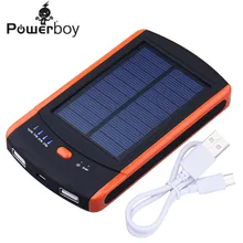 8000mAh Power Bank Solar Charger Bateria Externa Waterproof Battery Chargers Dual USB Powerbank for Smartphones