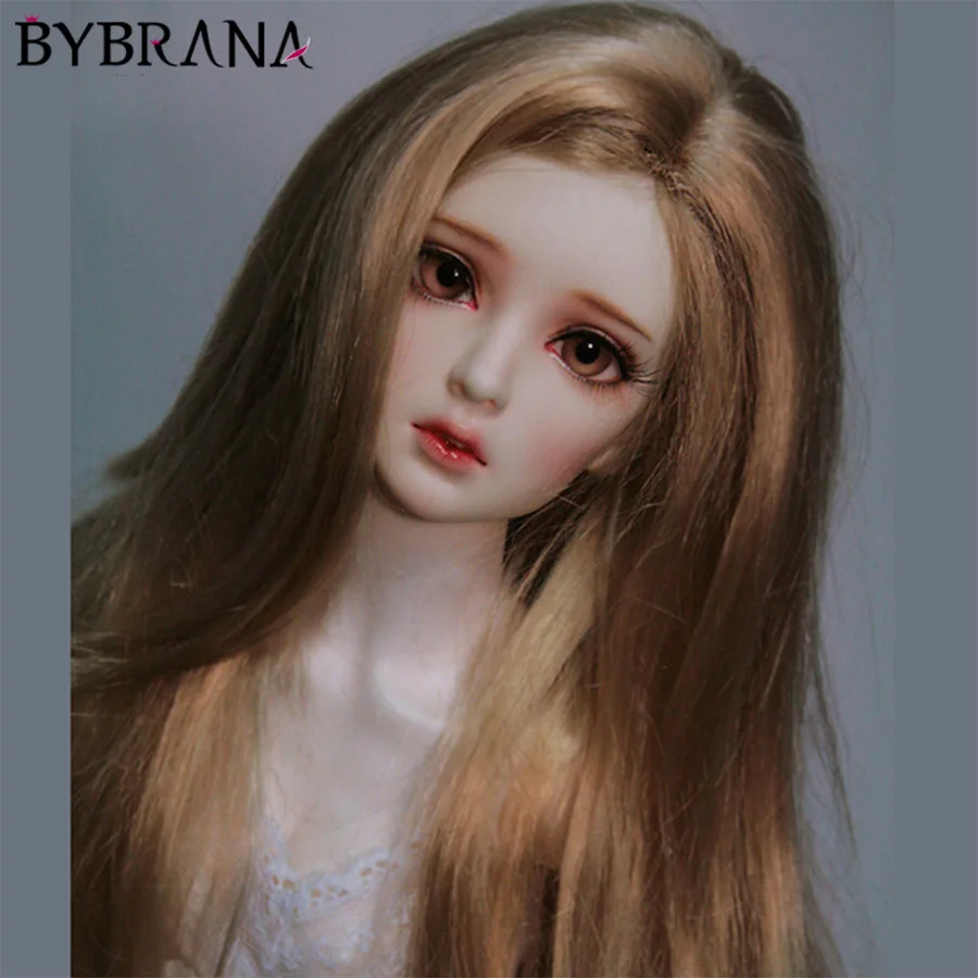 Bybrana Brown long curly hair High Temperature Fiber 1/3 1/4 1/6 1/8 BJD Wigs for dolls
Bybrana Brown long curly hair High Temperature Fiber 1/3 1/4 1/6 1/8 BJD Wigs for dolls