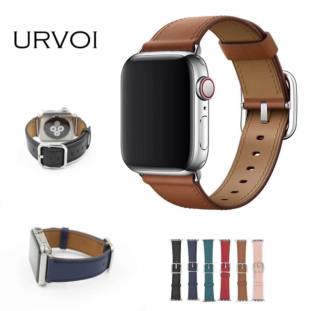 URVOI Classic Buckle Band for Apple Watch series 5 4 3 2 1 strap for iwatch calf leather with square buckle modern design GEN.2
URVOI Classic Buckle Band for Apple Watch series 5 4 3 2 1 strap for iwatch calf leather with square buckle modern design GEN.2