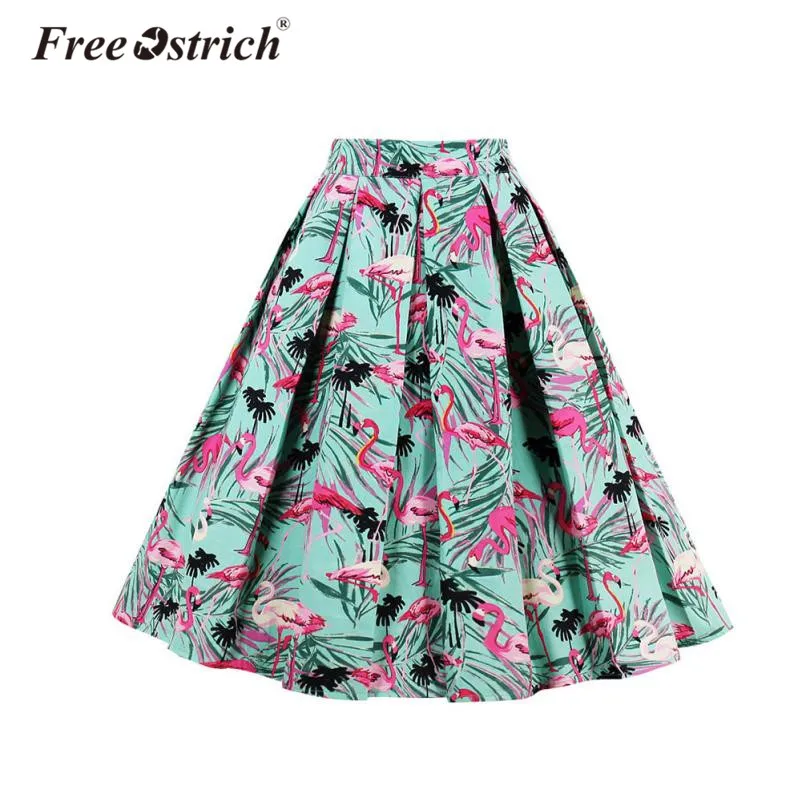 Free Ostrich 2019 Women's A Line Pleated Skirt high Waist Tulle Skirts Knee Length Flamingo Printed Aldas Jupe Oct2430
Free Ostrich 2019 Women's A Line Pleated Skirt high Waist Tulle Skirts Knee Length Flamingo Printed Aldas Jupe Oct2430