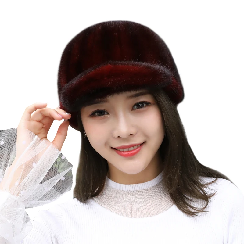 Winter Women's fur hat Real natural whole plate mink fur caps 2019 new arrival fashional and lovely good quality beanies/hats/ca
Winter Women's fur hat Real natural whole plate mink fur caps 2019 new arrival fashional and lovely good quality beanies/hats/ca