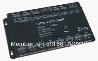 Free shipping DMX512 Decoder & LED Driver, LED RGB Controller, 24 Channels, DC12-24V Constant Voltage/ Output PWM <2A/ch DE8024
Free shipping DMX512 Decoder & LED Driver, LED RGB Controller, 24 Channels, DC12-24V Constant Voltage/ Output PWM <2A/ch DE8024