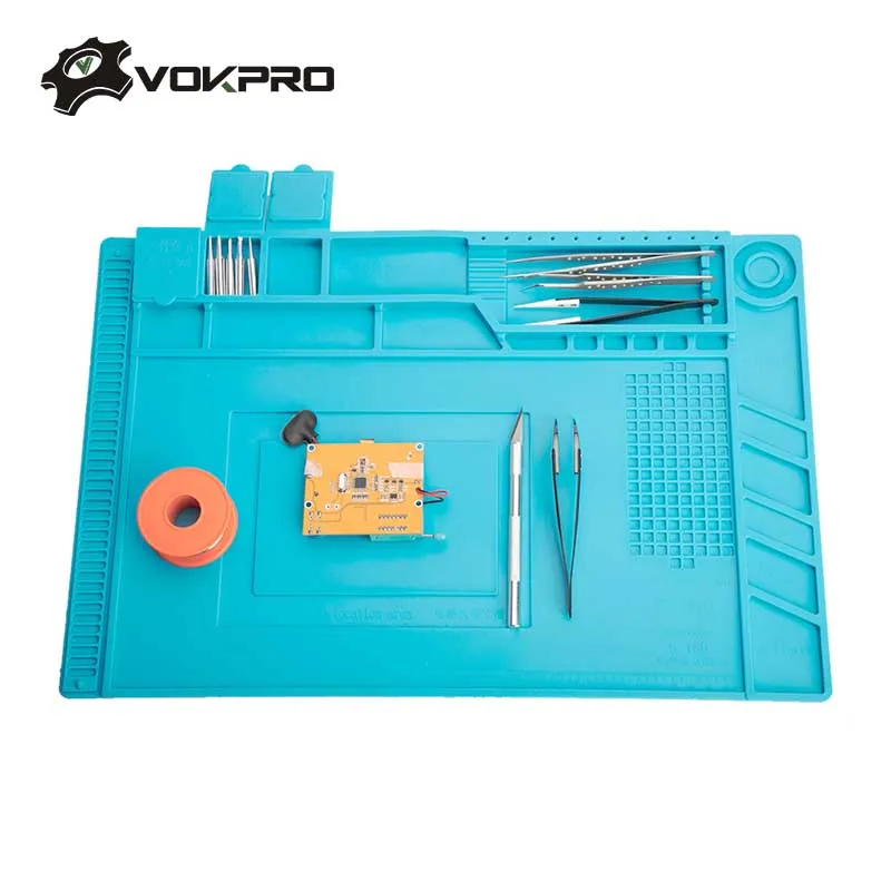 S-160 Heat Insulation Silicone Soldering Station Heat-resistant Working Mat Repair Maintenance Platform Insulator Soldering Pad
S-160 Heat Insulation Silicone Soldering Station Heat-resistant Working Mat Repair Maintenance Platform Insulator Soldering Pad