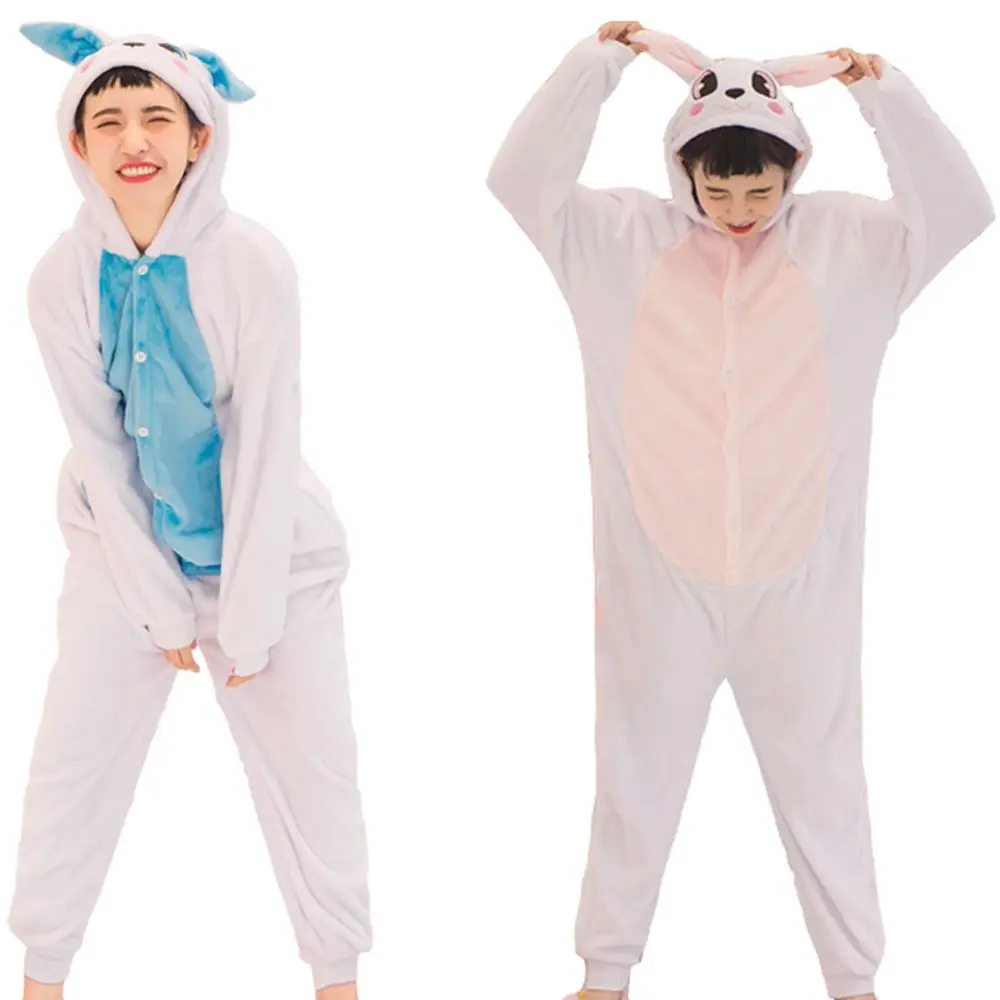 Adults Animal Kigurumi Blue Rabbit Pajamas Sets Sleepwear Cosplay Zipper Onesie Hooded Women Men Winter Unisex Cartoon Pajamas
Adults Animal Kigurumi Blue Rabbit Pajamas Sets Sleepwear Cosplay Zipper Onesie Hooded Women Men Winter Unisex Cartoon Pajamas