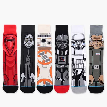 mix 6 pairs/lot Star Wars Autumn And Winter New Cartoon Funny Cotton Socks Men Crew long happy Socks meias masculino
mix 6 pairs/lot Star Wars Autumn And Winter New Cartoon Funny Cotton Socks Men Crew long happy Socks meias masculino