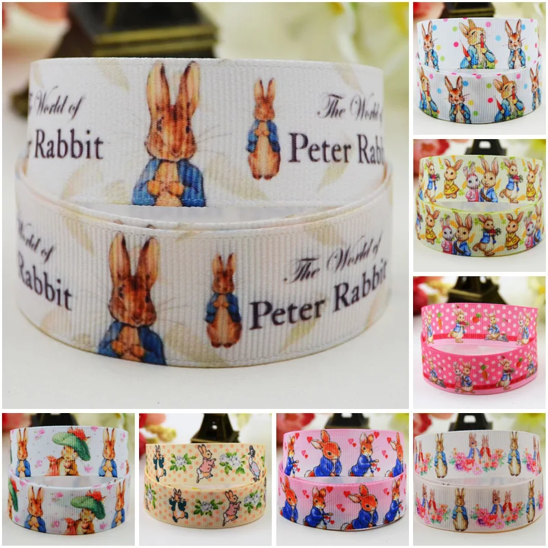 7/8'' (22mm) Peter Rabbit Cartoon Character printed Grosgrain Ribbon party decoration satin ribbons OEM 10 Yards Mul096
7/8'' (22mm) Peter Rabbit Cartoon Character printed Grosgrain Ribbon party decoration satin ribbons OEM 10 Yards Mul096