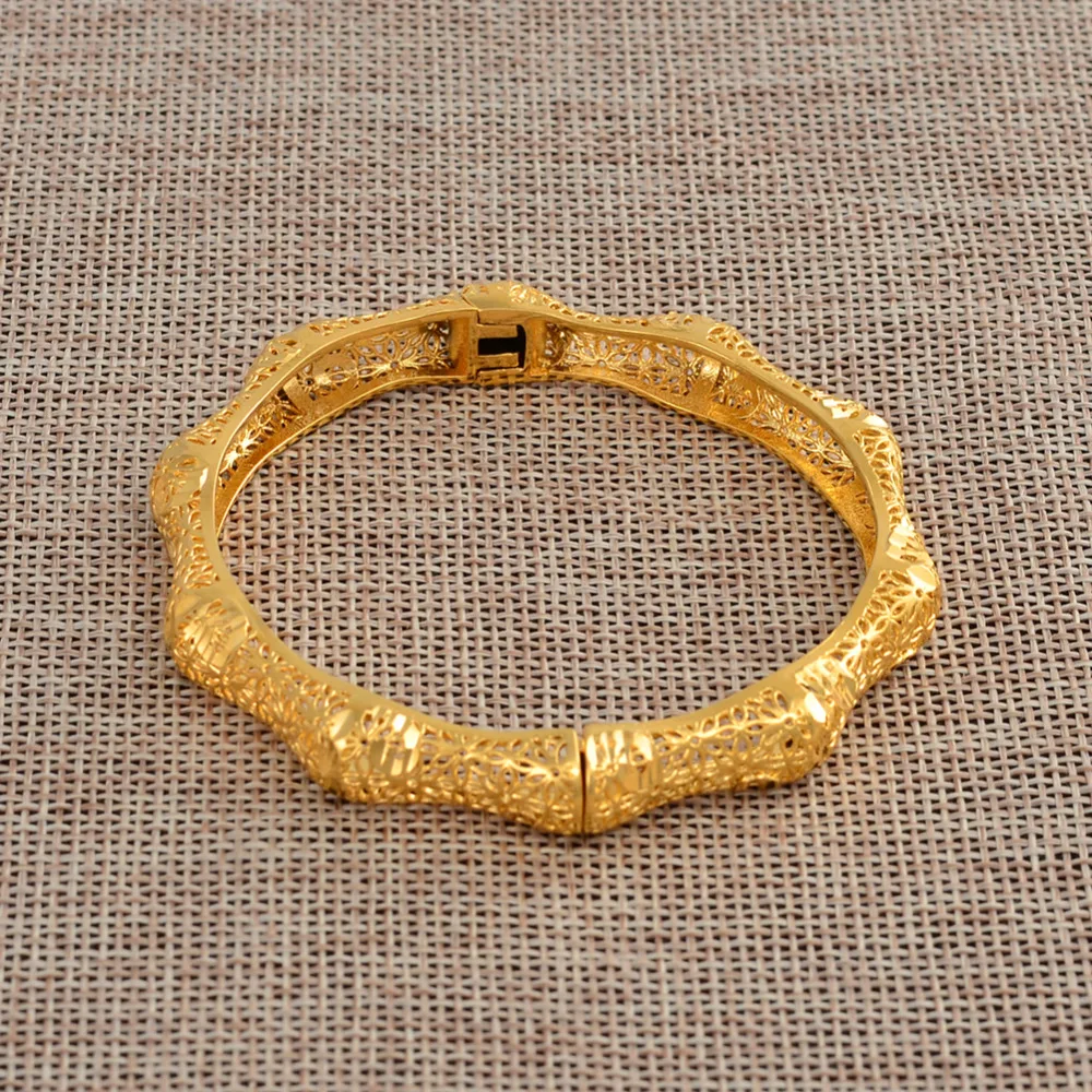 Can Open/Dubai Gold Bangles Jewellery for Women African Bridal Wedding Bangles 24K Gold Color Arab Jewelry
Can Open/Dubai Gold Bangles Jewellery for Women African Bridal Wedding Bangles 24K Gold Color Arab Jewelry