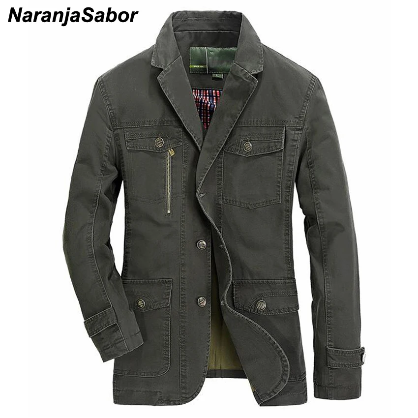 NaranjaSabor Men's Military Jackets Casual Spring Autumn Solid Male Coats Fashion Windbreakers Slim Fit Outerwear Clothing N471
NaranjaSabor Men's Military Jackets Casual Spring Autumn Solid Male Coats Fashion Windbreakers Slim Fit Outerwear Clothing N471