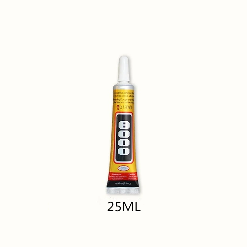 E8000 25ml Liquid Super Glue Epoxy Resin Multipurpose Adhesive DIY Jewelry Craft Rhinestone Fix Phone Screen Glass Glue Nail Gel
E8000 25ml Liquid Super Glue Epoxy Resin Multipurpose Adhesive DIY Jewelry Craft Rhinestone Fix Phone Screen Glass Glue Nail Gel