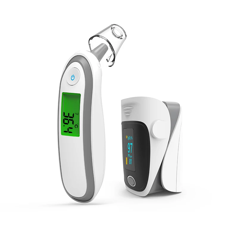 Medical Finger Pulse Oximeter and Infrared Ear Forehead Thermometer SPO2 PR oximetro de dedo Household Health
Medical Finger Pulse Oximeter and Infrared Ear Forehead Thermometer SPO2 PR oximetro de dedo Household Health