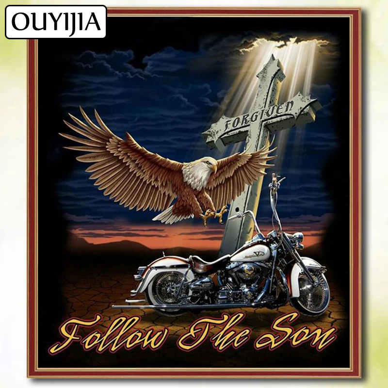 OUYIJIA 5D DIY Diamond Full Square Moto Bearty Eagle Cartoon Motorcycle Diamond Embroidery Picture Of Rhinestone Mosaic
OUYIJIA 5D DIY Diamond Full Square Moto Bearty Eagle Cartoon Motorcycle Diamond Embroidery Picture Of Rhinestone Mosaic