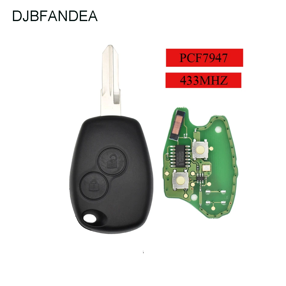 DJBFANDEA Car Remote Key for Renault Megane Modus Clio Kangoo Logan Sandero Duster With PCF7947 Chip
DJBFANDEA Car Remote Key for Renault Megane Modus Clio Kangoo Logan Sandero Duster With PCF7947 Chip