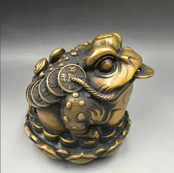 Chinese hand carved copper Zhaocai lotus lounge decoration decoration Feng Shui toad
Chinese hand carved copper Zhaocai lotus lounge decoration decoration Feng Shui toad