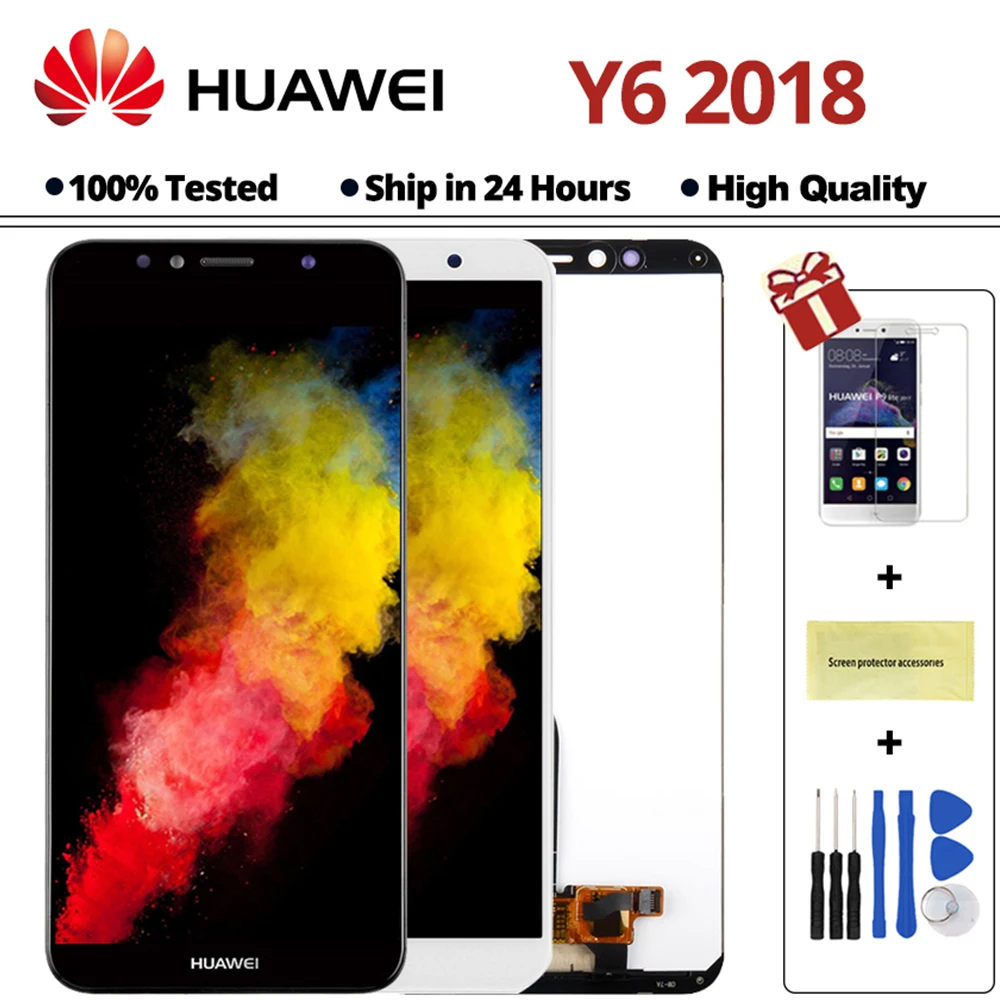 New 5.7 inch For Huawei Y6 2018 ATU-LX1 ATU-L21 ATU-LX3 LCD Display Touch Screen Digitizer Assembly For Y6 Prime 2018
New 5.7 inch For Huawei Y6 2018 ATU-LX1 ATU-L21 ATU-LX3 LCD Display Touch Screen Digitizer Assembly For Y6 Prime 2018