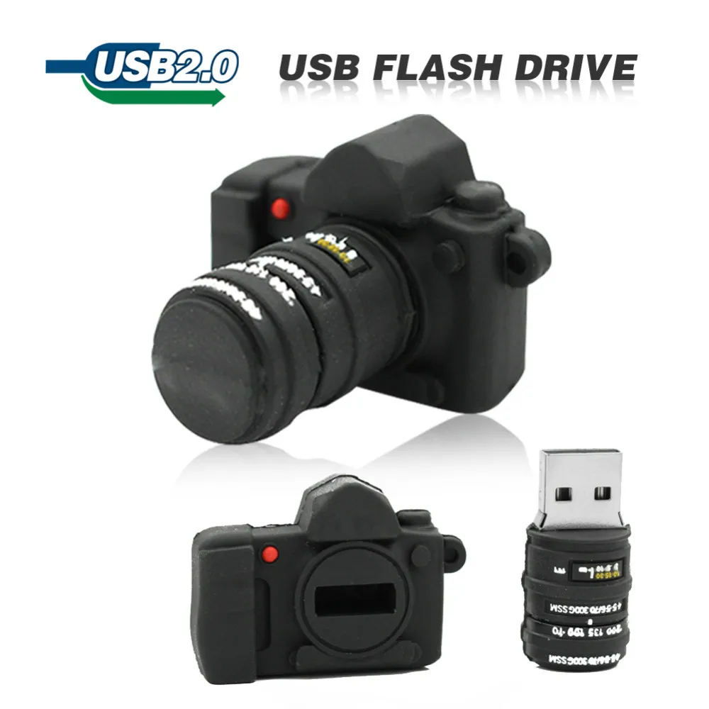 Фьюжн Usb флешка USB 2 0 флешки 4 ГБ 8 16 32 накопитель мини черная камера Memory stick