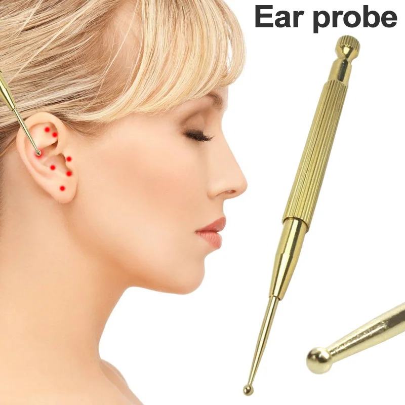 Ear Probe Brass Ear Acupuncture Point Massage Probe Health Care Tool Auricular Detection Pen Stick Dropshipping DFA
Ear Probe Brass Ear Acupuncture Point Massage Probe Health Care Tool Auricular Detection Pen Stick Dropshipping DFA