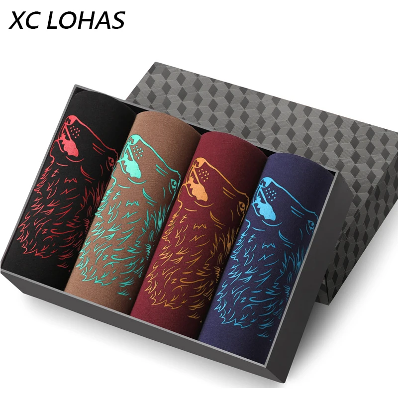4pcs/lot New Multicolor Dragon Panties Fashion Wolf Men's Boxer Underwear Sexy Animal Pattern Underpants Calzoncillos Hombre
4pcs/lot New Multicolor Dragon Panties Fashion Wolf Men's Boxer Underwear Sexy Animal Pattern Underpants Calzoncillos Hombre