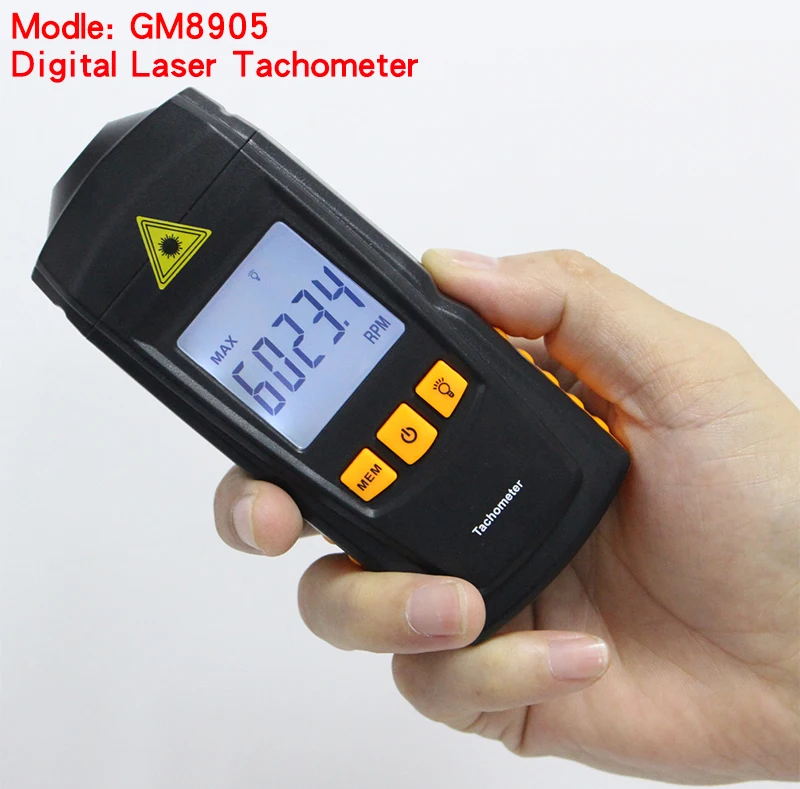 2017 hot sale GM8905 LCD Laser Tachometer Non-Contact RPM Tach Test Meter Motor Speed Gauge Handheld
2017 hot sale GM8905 LCD Laser Tachometer Non-Contact RPM Tach Test Meter Motor Speed Gauge Handheld