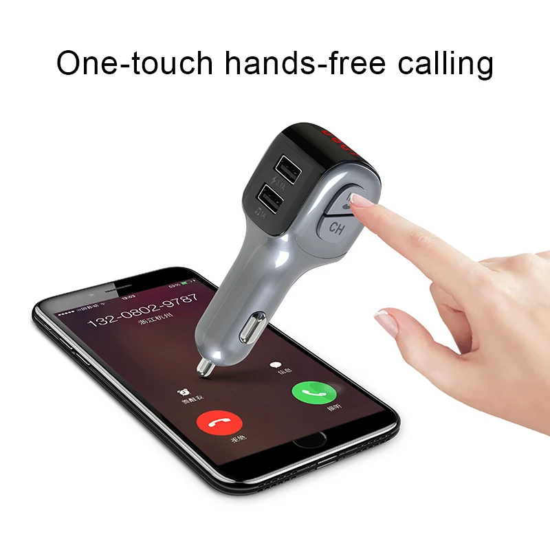 Bluetooth 5.0 FM Transmitter Car Modulator Wireless Dual USB MP3 Player NK-Shopping
Bluetooth 5.0 FM Transmitter Car Modulator Wireless Dual USB MP3 Player NK-Shopping