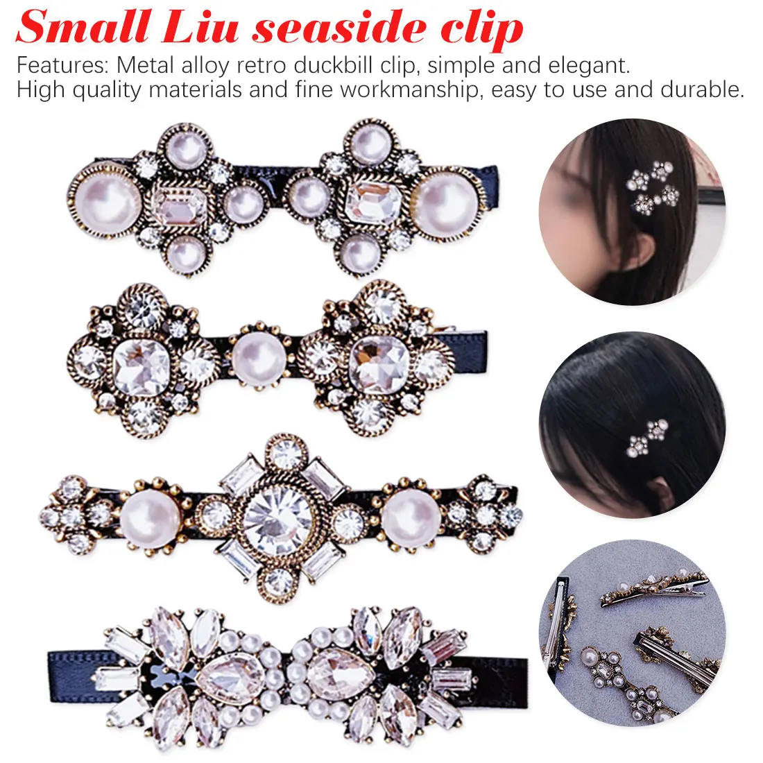 Flower Simulated Pearl Cross New Trendy Hair Accessories Vintage Crystal Barrettes Hair Clip Pins Korean Fashion Hairgrips Gift
Flower Simulated Pearl Cross New Trendy Hair Accessories Vintage Crystal Barrettes Hair Clip Pins Korean Fashion Hairgrips Gift