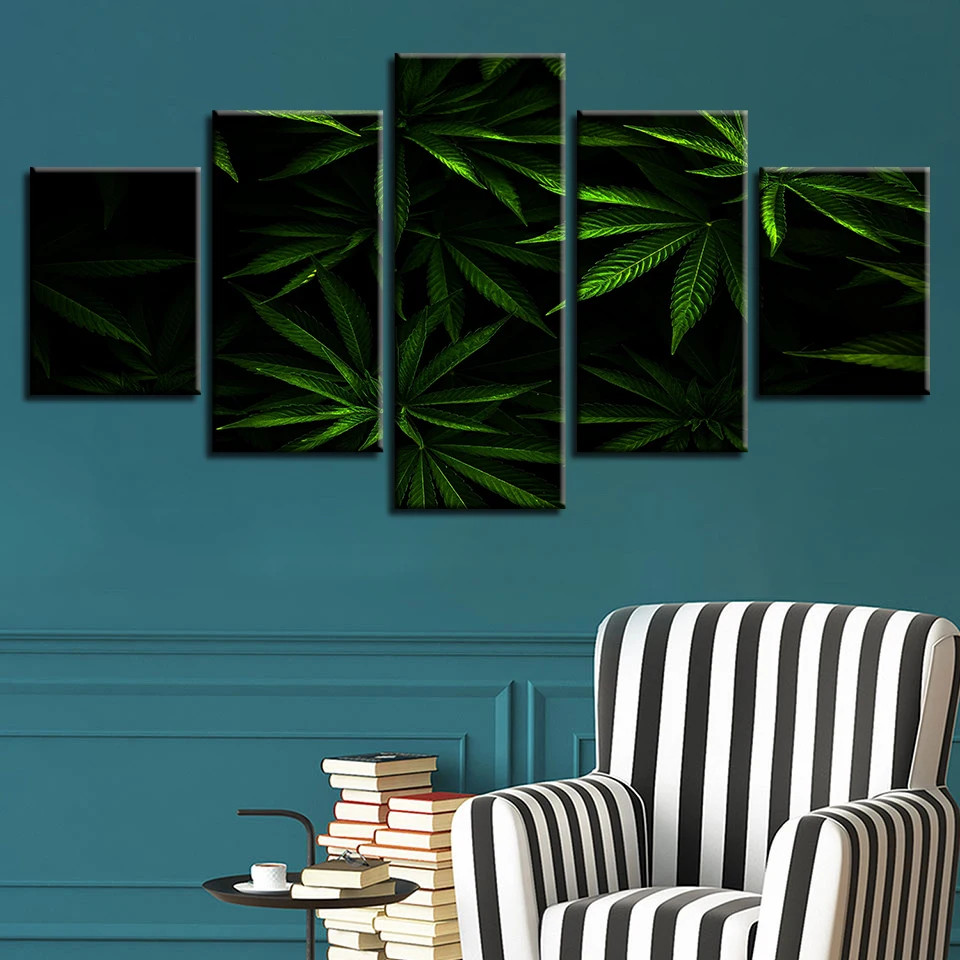 Pictures HD Printing Decoration Living Room 5 Pieces Green Leaf Art Still Life Canvas Painting Modular Poster Framework Wall Art
Pictures HD Printing Decoration Living Room 5 Pieces Green Leaf Art Still Life Canvas Painting Modular Poster Framework Wall Art