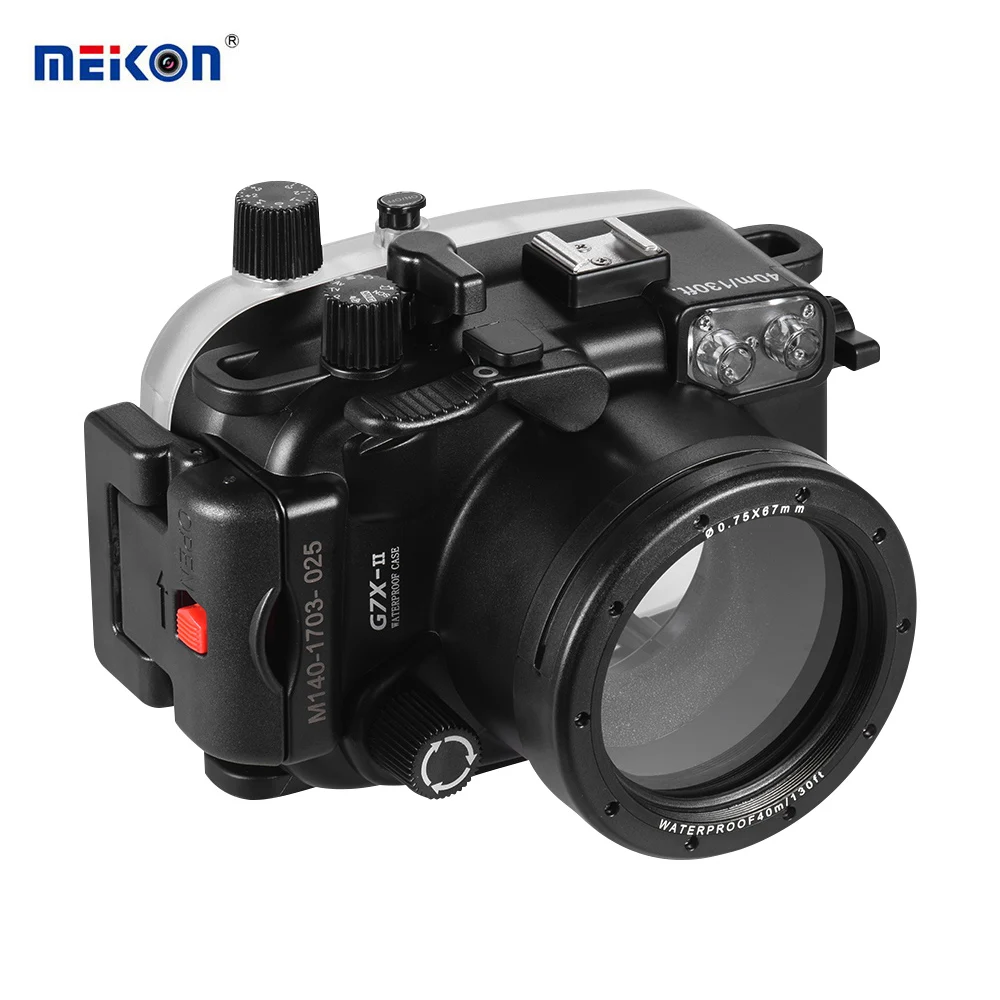 MEIKON Waterproof Camera Diving Housing Protective Case Cover Underwater 40m/ 130ft for Canon G7X Mark II
MEIKON Waterproof Camera Diving Housing Protective Case Cover Underwater 40m/ 130ft for Canon G7X Mark II