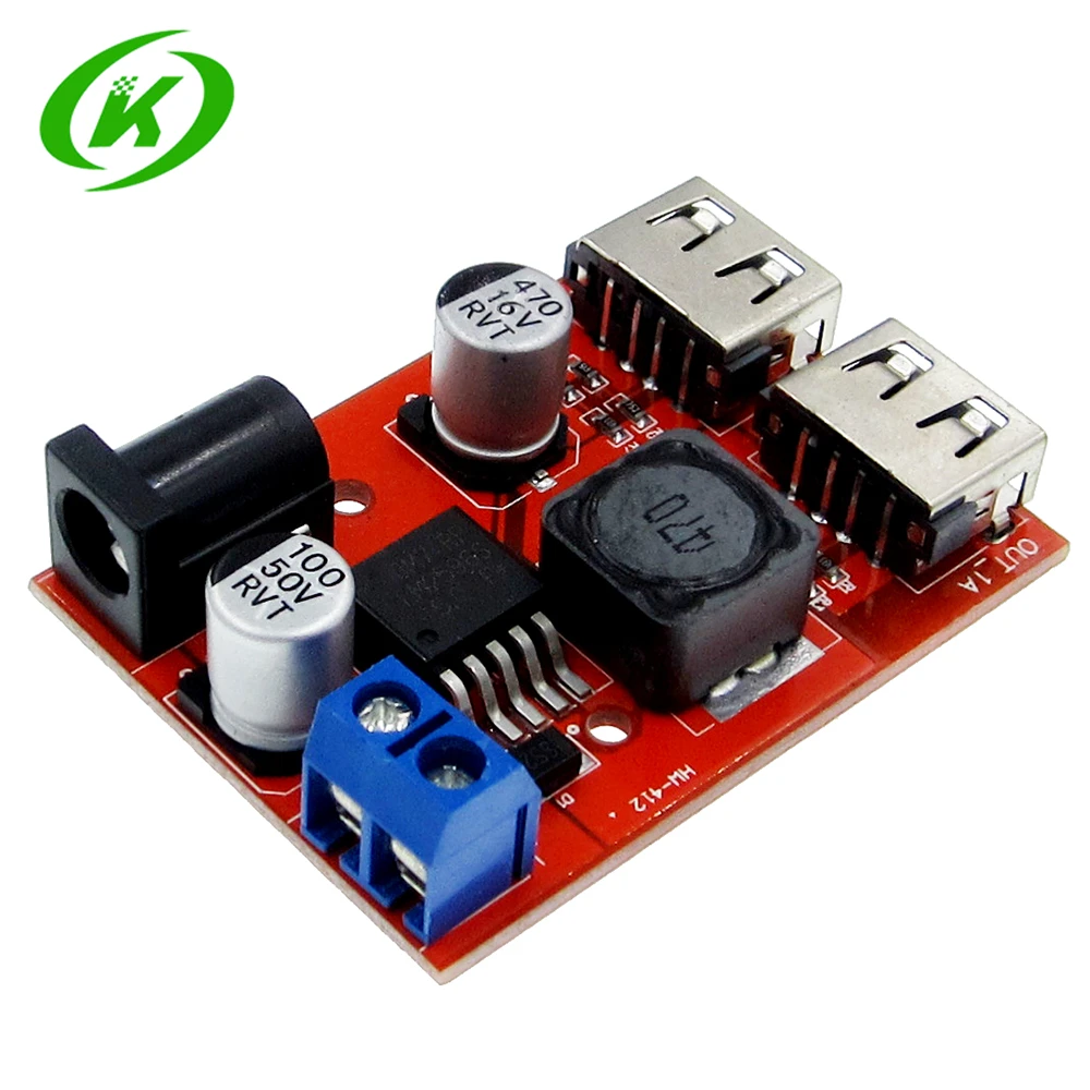 LM2596 LM2596S Dual USB DC-DC 9V 12V 24V 36V to 5V 3A Step Down Buck Converter Board Car Charger Solar Power Supply Module
LM2596 LM2596S Dual USB DC-DC 9V 12V 24V 36V to 5V 3A Step Down Buck Converter Board Car Charger Solar Power Supply Module