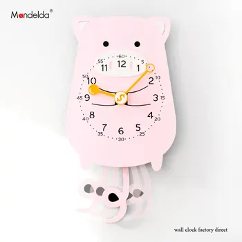 Modern European-style Novelty Wall Clock Lovely Pink Pig Cartoon Wall Clock Retro Rustic Wooden Living Room Clocks
Modern European-style Novelty Wall Clock Lovely Pink Pig Cartoon Wall Clock Retro Rustic Wooden Living Room Clocks