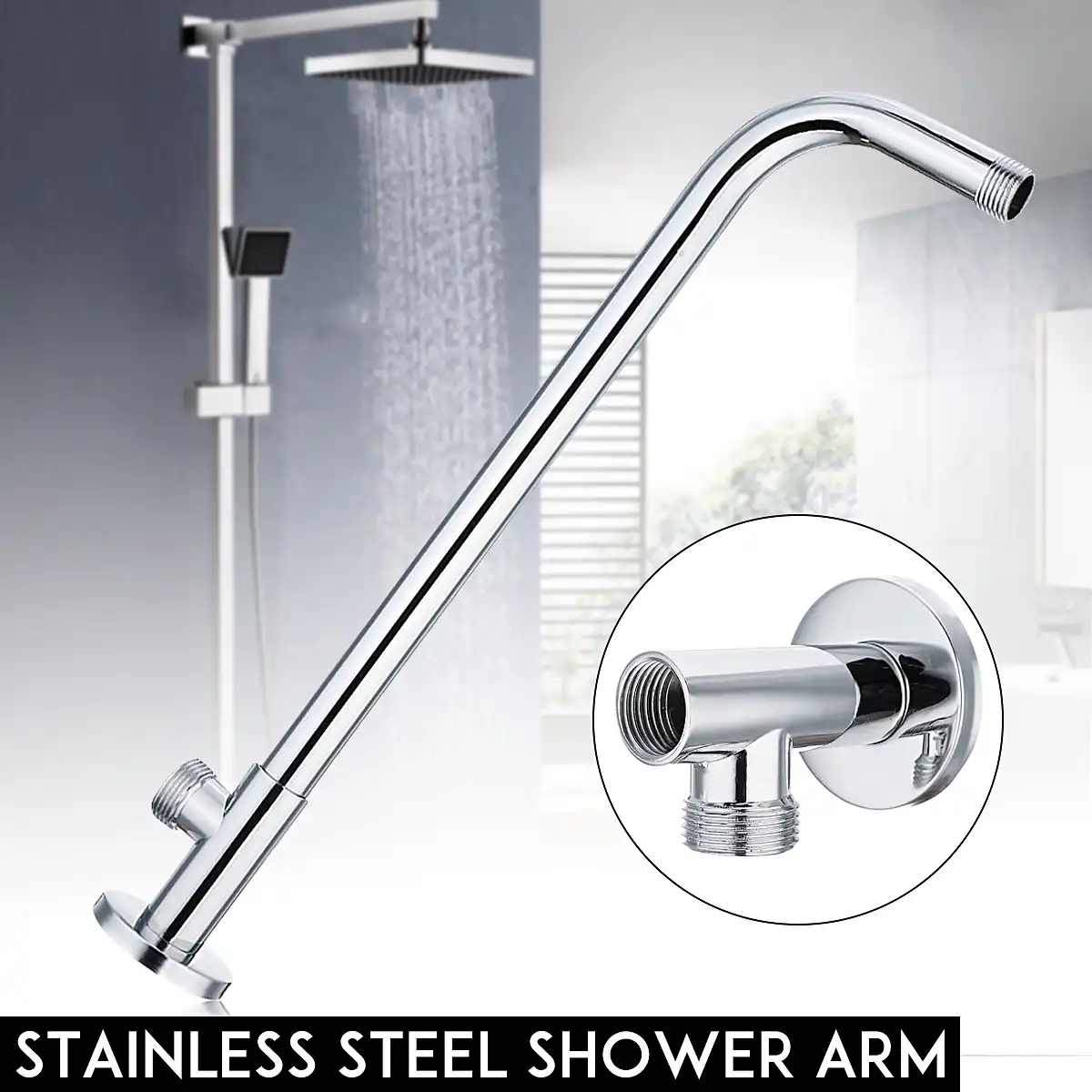 Xueqin 1pcs G1 2 30mm Shower Arm Wall Ceiling Mounted Shower