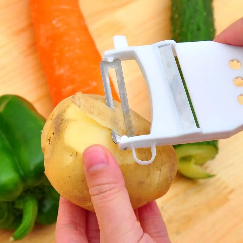 Hot Sale 1pc Stainless Peeler Blade Fruit Peeler Grater Vegetable Cutter Kitchen Tools Supplies Accessories VA
Hot Sale 1pc Stainless Peeler Blade Fruit Peeler Grater Vegetable Cutter Kitchen Tools Supplies Accessories VA
