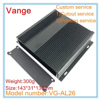 4pcs/lot injected profiles extrusion case 6063-T5 Aluminum enclosure box diy 143*31*130mm black for wire connector
4pcs/lot injected profiles extrusion case 6063-T5 Aluminum enclosure box diy 143*31*130mm black for wire connector