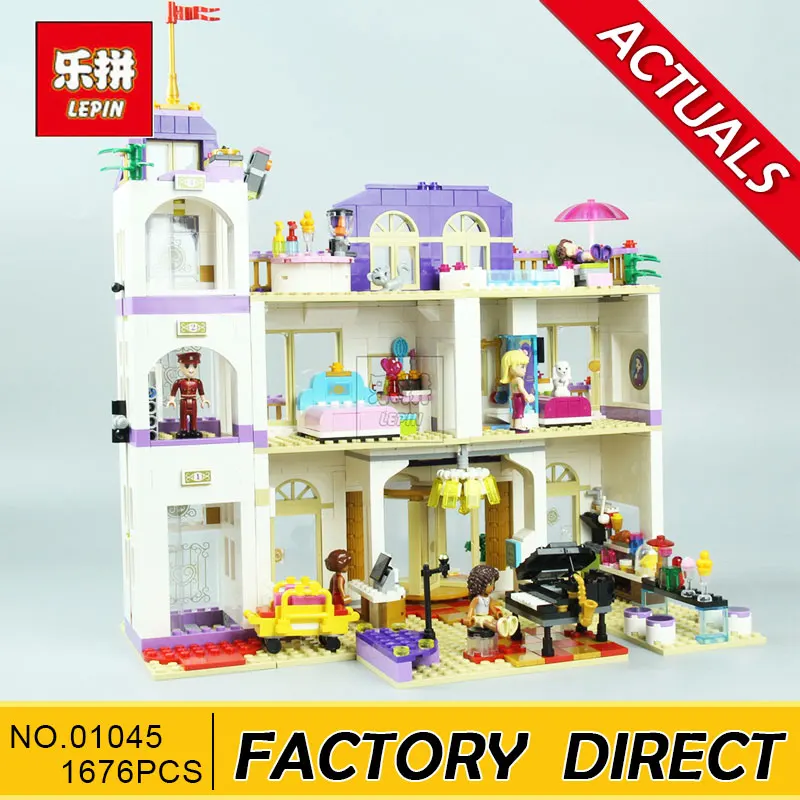 Lepin 01045 Girls Series The Heartlake Grand Hotel Model set Building Blocks Bricks Eucational toys for girls Gift 41101 
Lepin 01045 Girls Series The Heartlake Grand Hotel Model set Building Blocks Bricks Eucational toys for girls Gift 41101