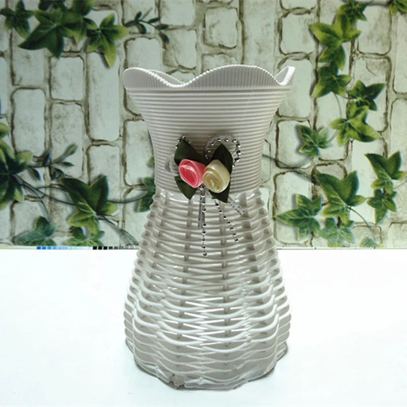 Decorative Flowers & Wreaths DIY Create Plastic Vase For Home Flowers Decoration Artificial Wedding Decor Display Flower
Decorative Flowers & Wreaths DIY Create Plastic Vase For Home Flowers Decoration Artificial Wedding Decor Display Flower