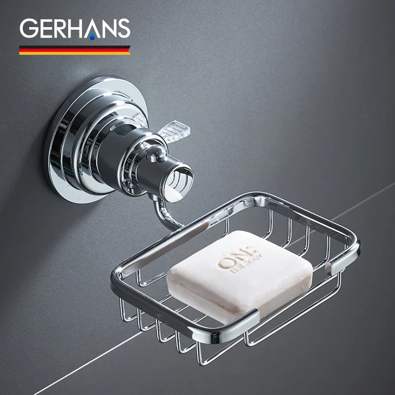 GERHANS Suction Cup Soap Holder Space Aluminum Soap Dish Wall Mounted Chrome Nail-Free Soap Box Bathroom Accessory K24202
GERHANS Suction Cup Soap Holder Space Aluminum Soap Dish Wall Mounted Chrome Nail-Free Soap Box Bathroom Accessory K24202