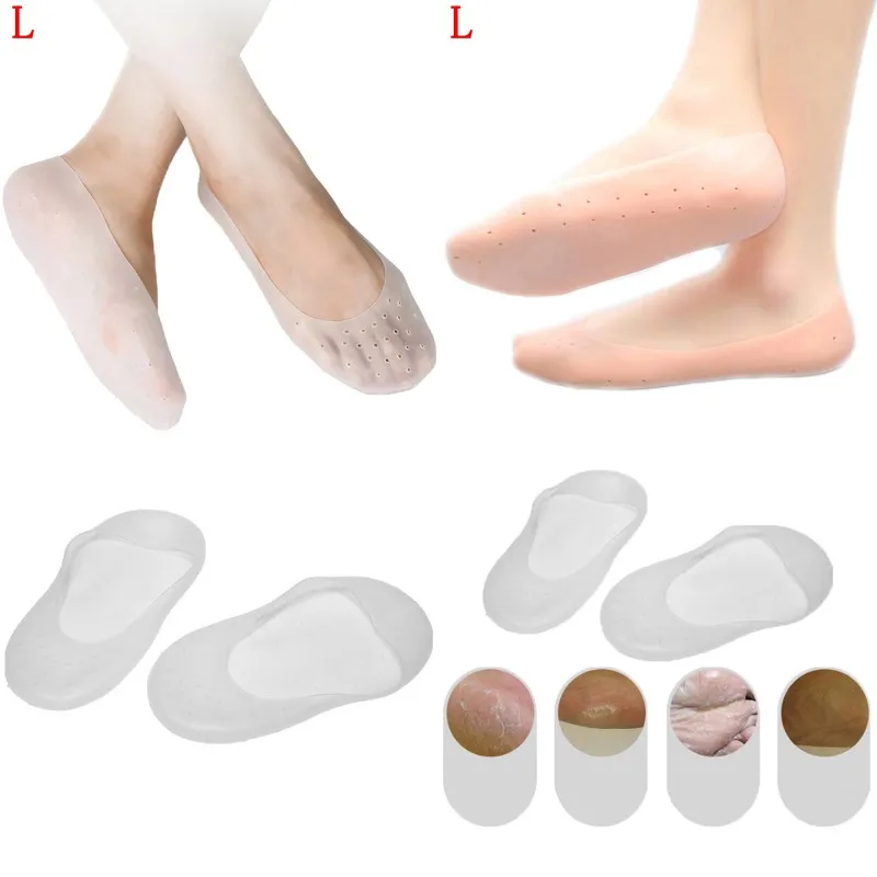 1 Pair Silicone Socks Moisturizing Gel Heel Protect Socks Dry Cracked Foot Sleeves Relieve Heel Pain Foot Treatment Protector
1 Pair Silicone Socks Moisturizing Gel Heel Protect Socks Dry Cracked Foot Sleeves Relieve Heel Pain Foot Treatment Protector