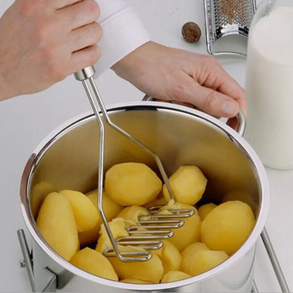 Sale 1 pc Potato Masher Stainless Steel Wavy Potato Press Tool Plate Smooth Mashed Potatoes Making Tool Kitchen Utensil 100g F
Sale 1 pc Potato Masher Stainless Steel Wavy Potato Press Tool Plate Smooth Mashed Potatoes Making Tool Kitchen Utensil 100g F