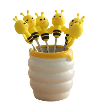 7 Pcs/set Mini Bee Fruit Fork Cutlery Stainless Cake Dessert Salad Forks Food Picks Tableware For Party Supplies Decoration A30
7 Pcs/set Mini Bee Fruit Fork Cutlery Stainless Cake Dessert Salad Forks Food Picks Tableware For Party Supplies Decoration A30