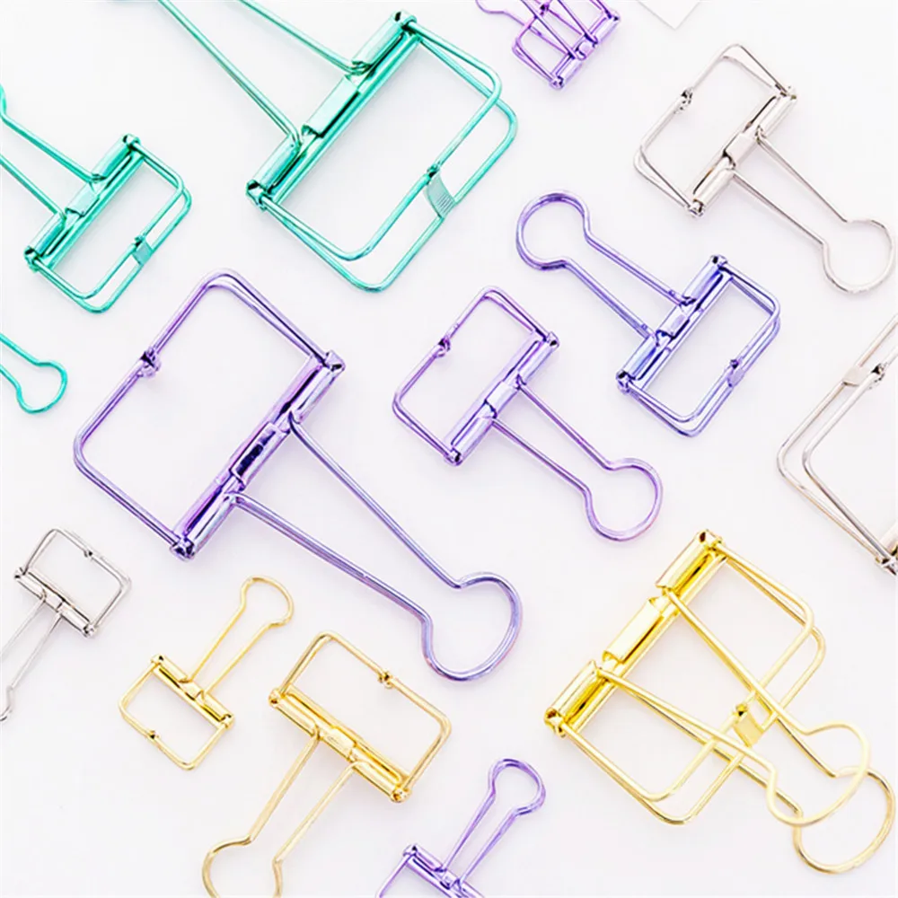 Luxury quality 48mm 32mm 19mm Multicolor Metal Binder Clip Clamp Paper Bookmark Clips Student School Office Supplies
Luxury quality 48mm 32mm 19mm Multicolor Metal Binder Clip Clamp Paper Bookmark Clips Student School Office Supplies