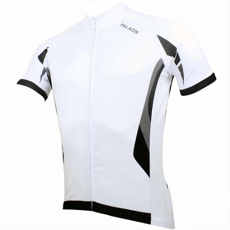 Мужская велосипедная рубашка с коротким рукавом PALADIN черная и белая | Спорт