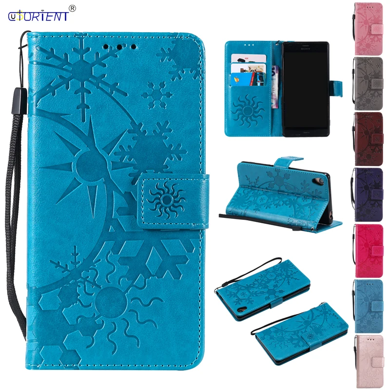 Flip Case for Funda SONY Xperia Z5 Z 5 Leather Wallet Card Slot Phone Cover Sony E6603 E6683 E6653 Dual Coque | Мобильные телефоны