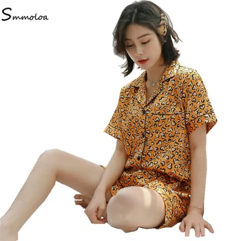Smmoloa Summer Women Short Silk Pajama Sets Satin Pyjamas Sexy Sleepwear Two Piece Set
Smmoloa Summer Women Short Silk Pajama Sets Satin Pyjamas Sexy Sleepwear Two Piece Set