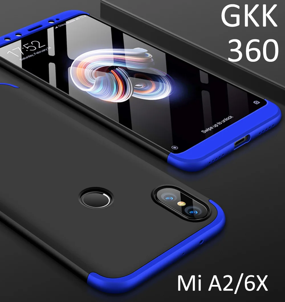 GKK Case For Xiaomi Mi A2 Lite 6X 360 Full Protection Cover MiA2 Lite Ring Holder Finger Grip
GKK Case For Xiaomi Mi A2 Lite 6X 360 Full Protection Cover MiA2 Lite Ring Holder Finger Grip