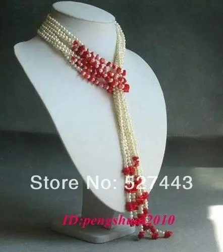 Wholesale free shipping >>Pretty Coral&White Pearls Long Chain Tassel No Clasp Tie Women Necklace Jewelry
Wholesale free shipping >>Pretty Coral&White Pearls Long Chain Tassel No Clasp Tie Women Necklace Jewelry