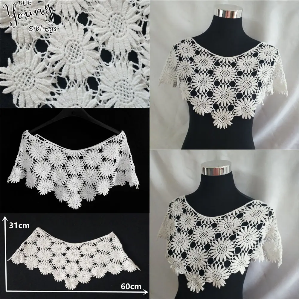 New arrive Lace Fabric Collar Hollowed-Out Shawl Lace Neckline Embroidery Sewing DIY Dresses Decorate Accessories Scrapbooking
New arrive Lace Fabric Collar Hollowed-Out Shawl Lace Neckline Embroidery Sewing DIY Dresses Decorate Accessories Scrapbooking