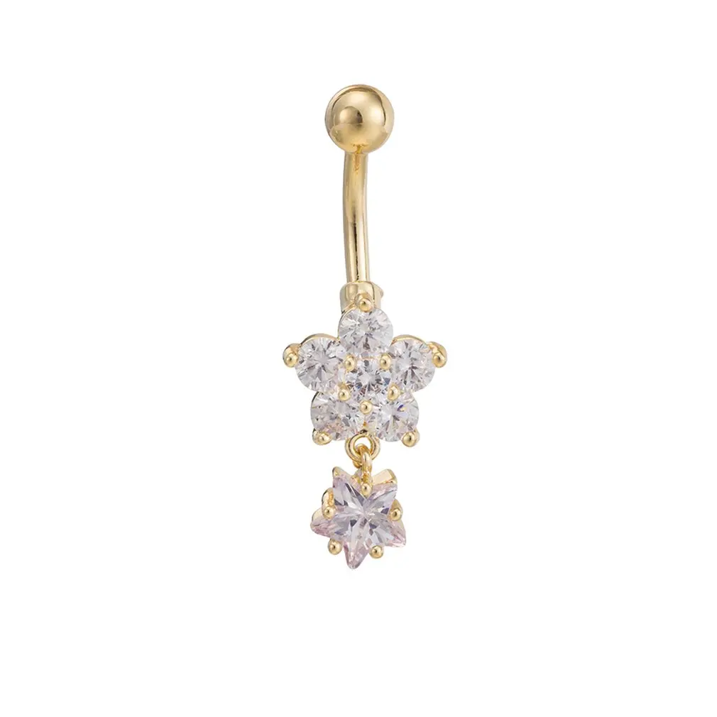 Simple Double Petal Zircon Navel Button Ring Sexy Belly Bars Piercing CZ Crystal Star Body Jewelry Navel Piercing Drop Shipping
Simple Double Petal Zircon Navel Button Ring Sexy Belly Bars Piercing CZ Crystal Star Body Jewelry Navel Piercing Drop Shipping